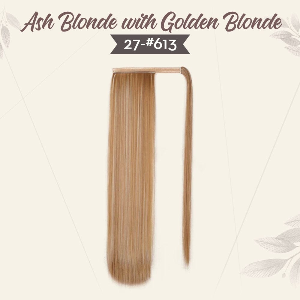 Snugvego Long Ponytail Extension Straight Wrap Clip