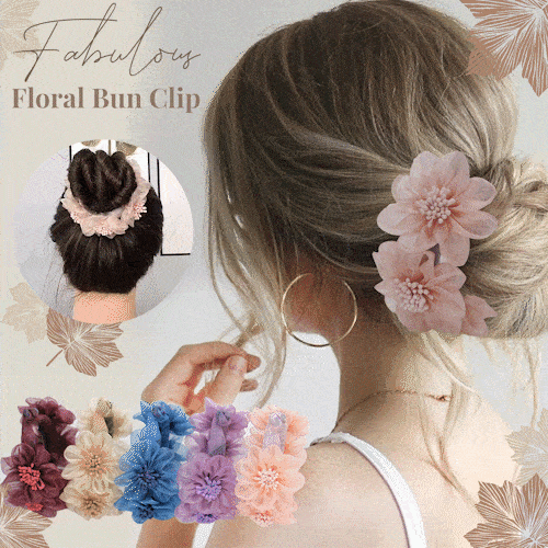 Snugvego Fabulous Floral Bun Clip