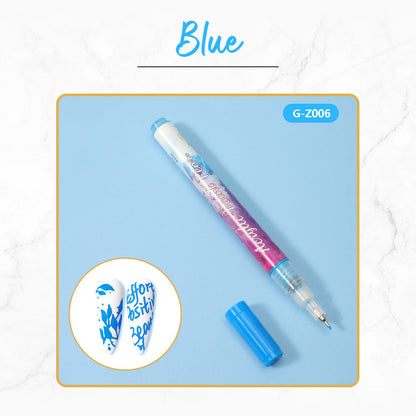 Snugvego 12 Colors Ultra Thin Curve Manicure Marker